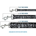 Load image into Gallery viewer, Dog Leash - TJ-Fairies Black/White
