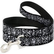 Dog Leash - TJ-Fairies Black/White