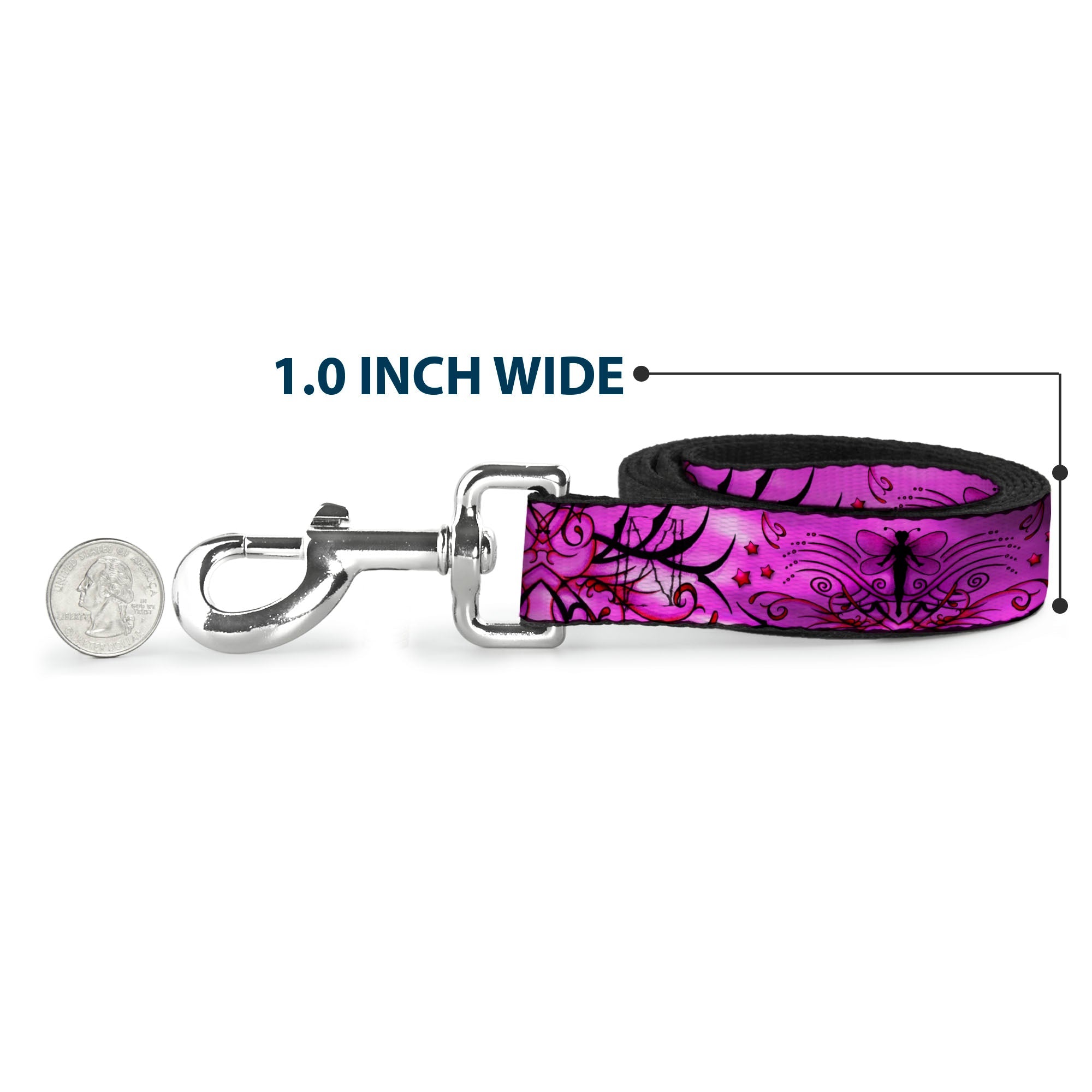 Dog Leash - TJ-Fairy Pink Swirl