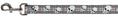 Load image into Gallery viewer, Dog Leash - Tilted Skulls Plaid Gray
