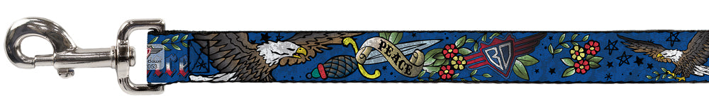 Dog Leash - Truth and Justice Blue