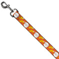 Load image into Gallery viewer, Dog Leash - Take Out/Fortune Cookies Orange
