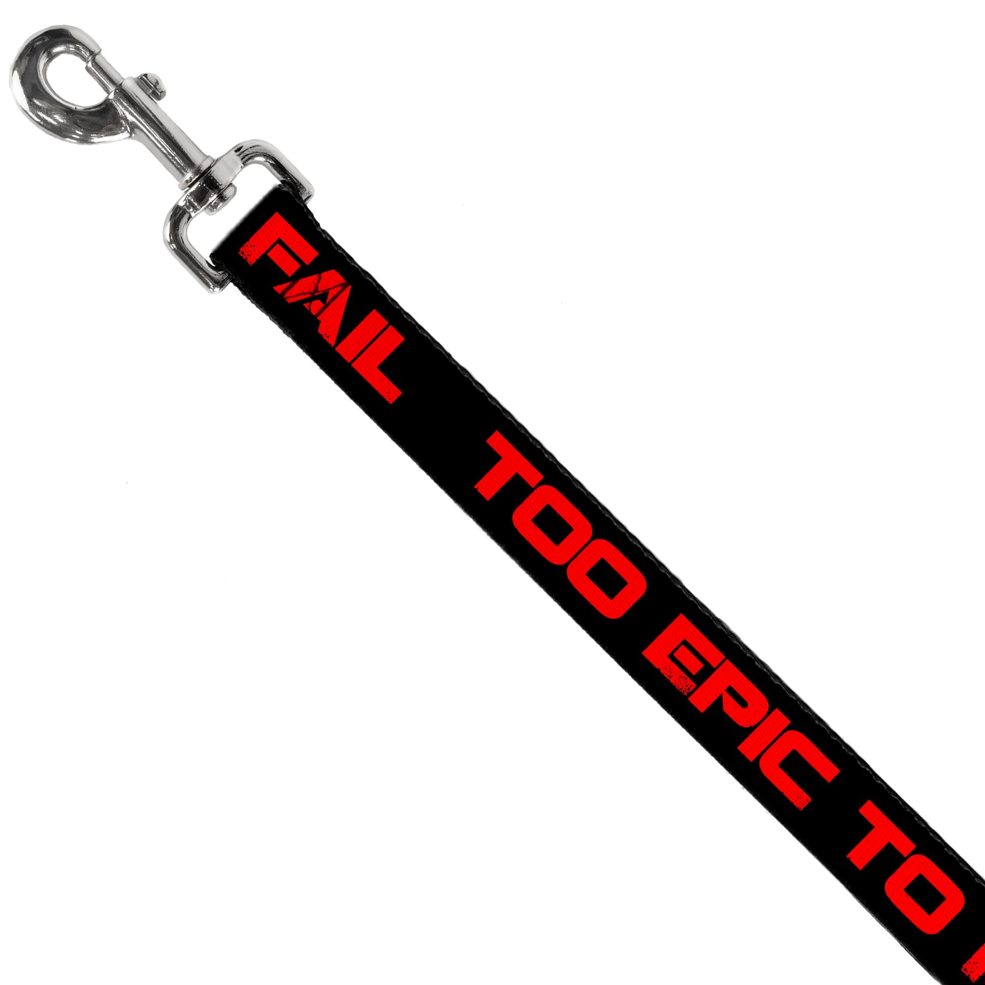 Dog Leash - TOO EPIC TO FAIL Weathered Black/Red