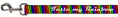 Load image into Gallery viewer, Buckle-Down Dog Leash - TASTE MY RAINBOW Black/Multi Color
