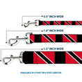 Load image into Gallery viewer, Dog Leash - Trinidad & Tobago Flags/Black Block
