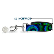 Dog Leash - Tie Dye Swirl Green/Blue/Purple