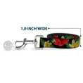 Load image into Gallery viewer, Dog Leash - Tropical Floral Collage Black/Red/Orange

