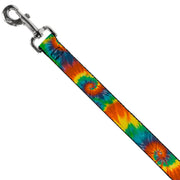 Dog Leash - Tie Dye Swirl Multi Color
