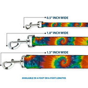 Dog Leash - Tie Dye Swirl Multi Color