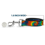 Dog Leash - Tie Dye Swirl Multi Color