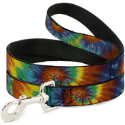 Dog Leash - Tie Dye Swirl Multi Color