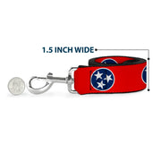 Dog Leash - Tennessee Flag Stars Red/White/Blue