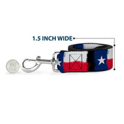 Dog Leash - Texas Flag Painting