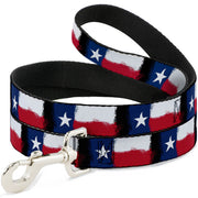 Dog Leash - Texas Flag Painting
