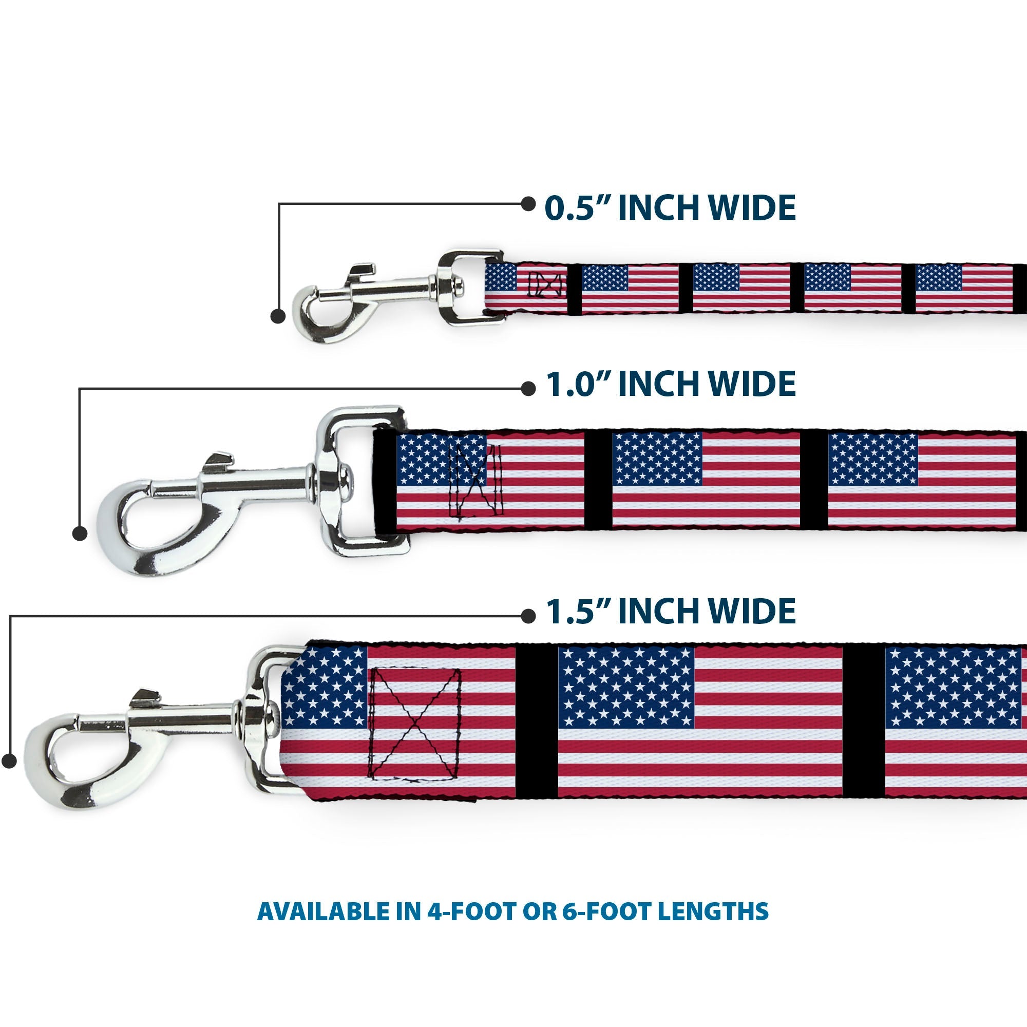Dog Leash - United States Flags