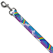 Dog Leash - Unicorns/Rainbows/Stars Blue/Rainbow/White
