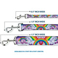 Load image into Gallery viewer, Dog Leash - Unicorns in Rainbows w/Sparkles/Purple
