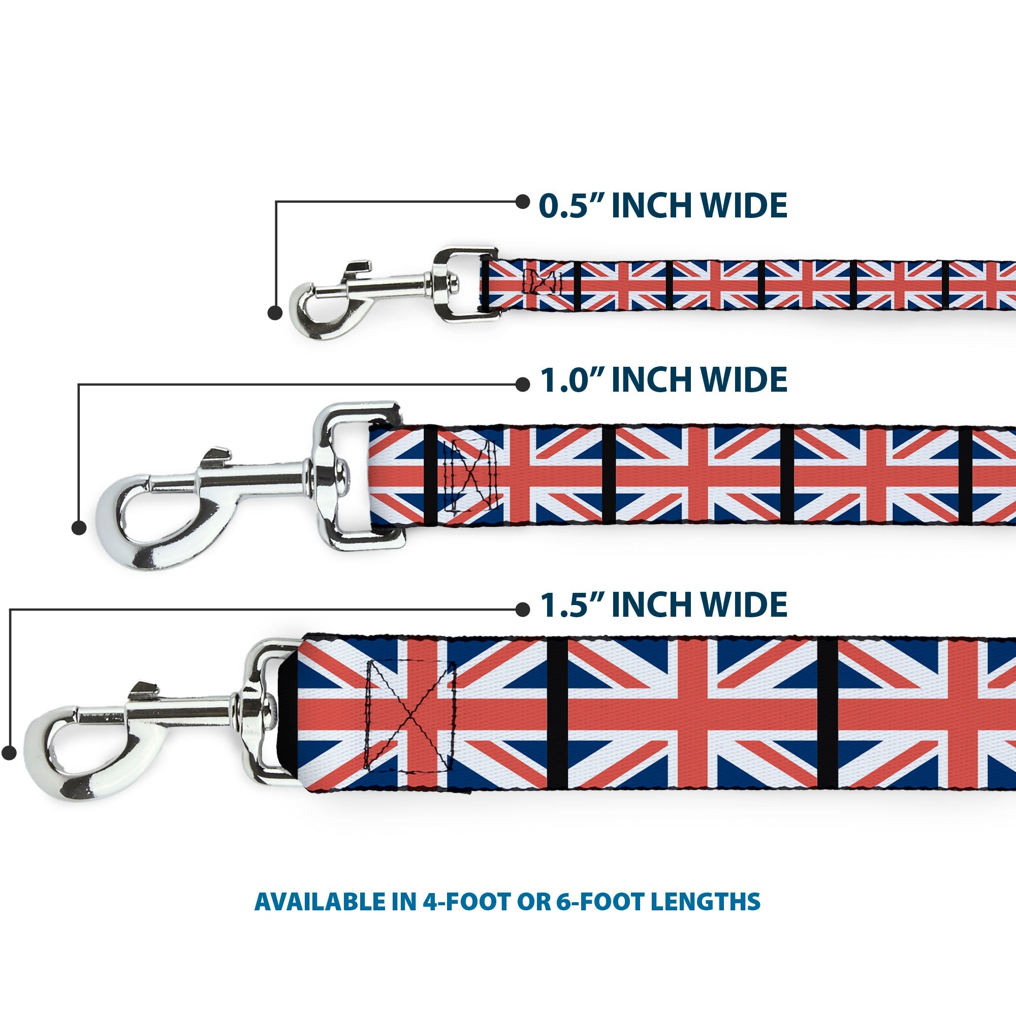 Dog Leash - United Kingdom Flags