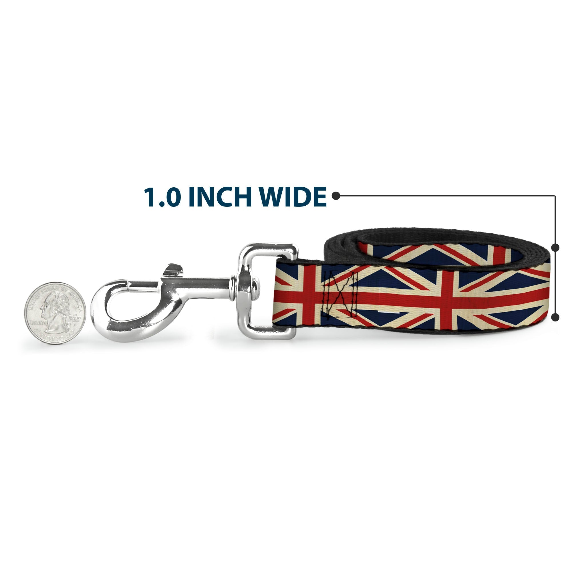 Dog Leash - Vintage United Kingdom Flags