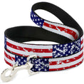 Load image into Gallery viewer, Dog Leash - United States Flags CLOSE-UP Weathered
