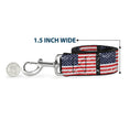 Load image into Gallery viewer, Dog Leash - United States Flags Weathered/Black
