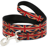 Dog Leash - United Kingdom Flag Continuous Vintage