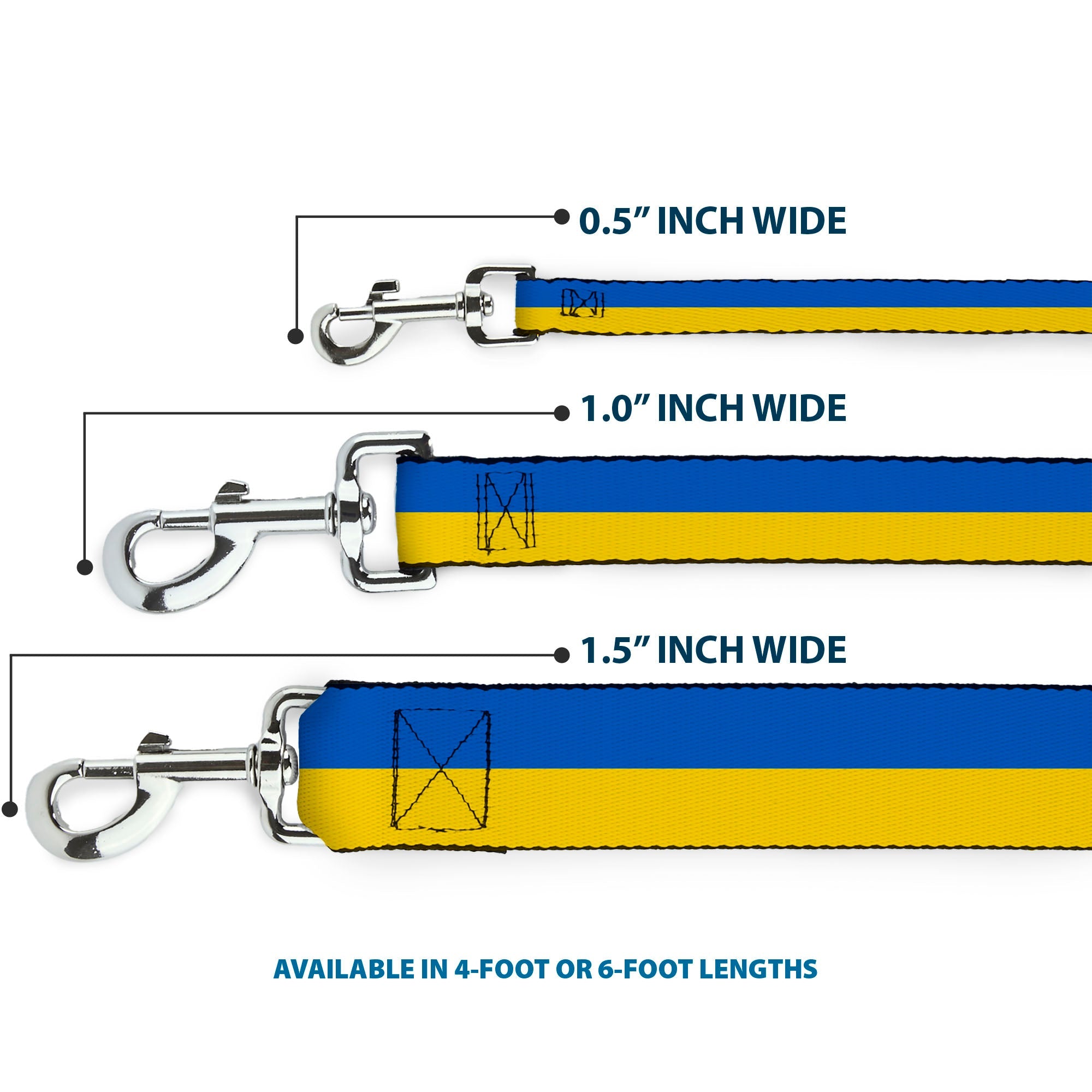 Dog Leash - Ukraine Flag Continuous