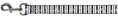 Load image into Gallery viewer, Dog Leash - Vertical Stripes White/Black/Gray
