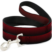 Dog Leash - Vertical Stripes Transition Black/Red