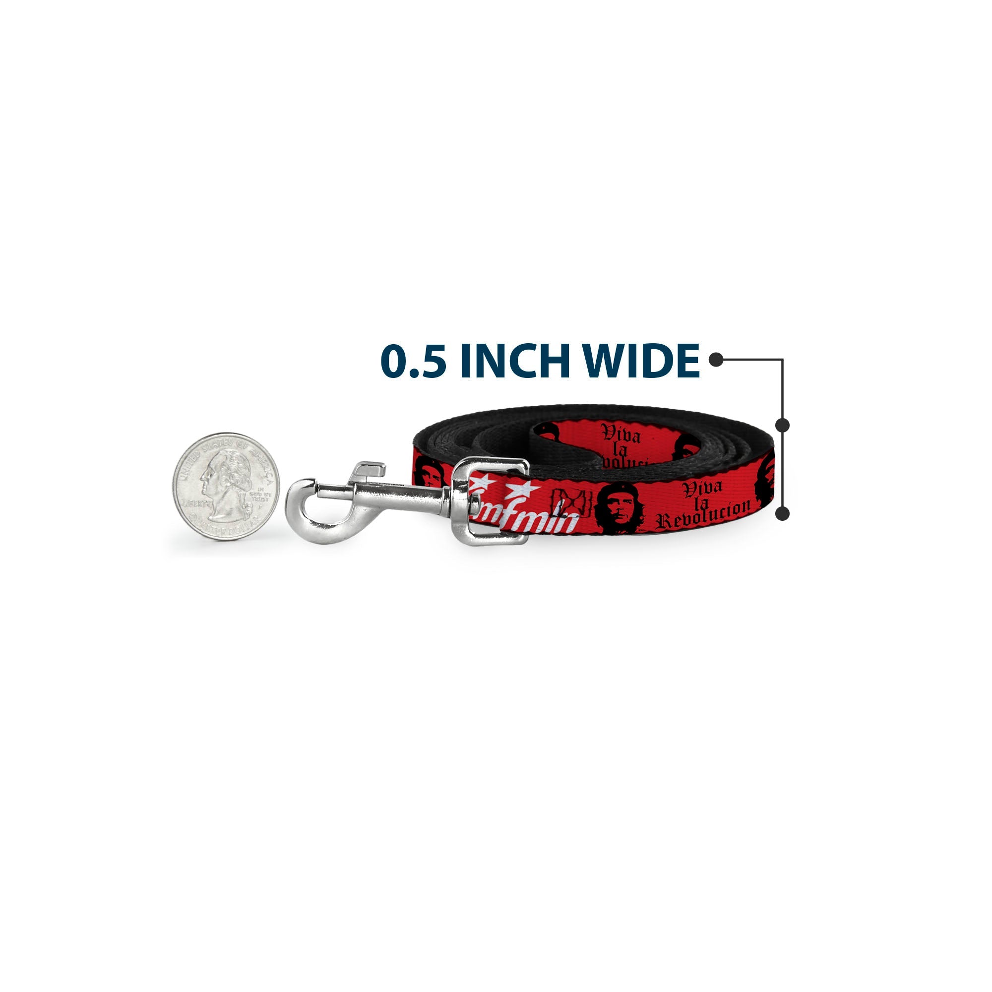 Dog Leash - VIVA LA REVOLUCION Che w/fmln Red