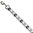 Load image into Gallery viewer, Dog Leash - VIVA LA REVOLUCION Che White/Black
