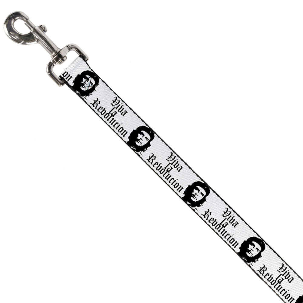 Dog Leash - VIVA LA REVOLUCION Che White/Black