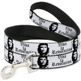 Load image into Gallery viewer, Dog Leash - VIVA LA REVOLUCION Che White/Black
