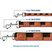 Dog Leash - Vintage US Flag Repeat