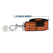 Dog Leash - Vintage US Flag Repeat
