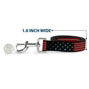 Dog Leash - Vintage US Flag Stretch
