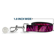 Dog Leash - Vivid Floral Collage Pinks