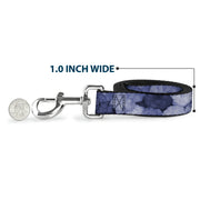 Dog Leash - Vivid Floral Collage2 Blues