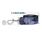 Dog Leash - Vivid Floral Collage2 Blues