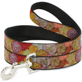 Load image into Gallery viewer, Dog Leash - Vivid Floral Collage2 Yellows/Pinks/Oranges
