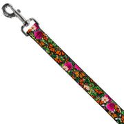 Dog Leash - Vivid Monarch Butterfly Garden