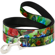 Dog Leash - Vivid Hummingbird Garden