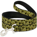 Buckle-Down Dog Leash - Vivid Marijuana Nugs2 Stacked