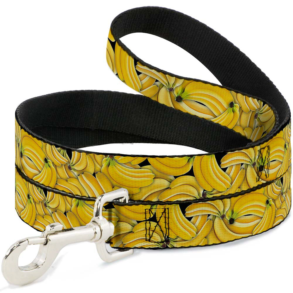 Dog Leash - Vivid Banana Bunches Stacked