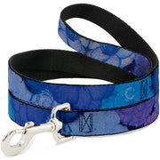 Dog Leash - Vivid Floral Collage3 Blues/Purples