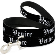 Dog Leash - VENICE Old English Black/White