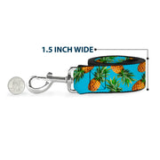 Dog Leash - Vivid Pineapples Scattered Blue