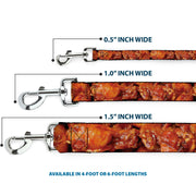 Dog Leash - Vivid Hot Wings Stacked