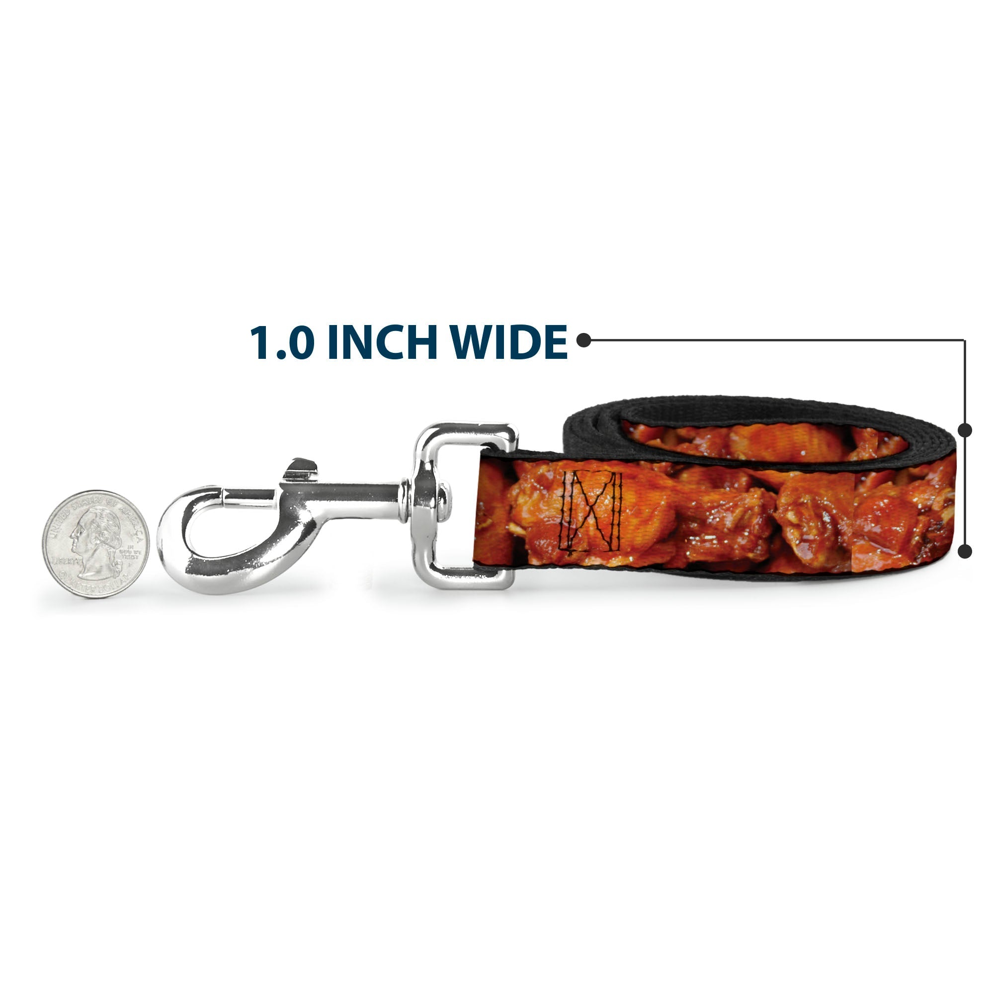 Dog Leash - Vivid Hot Wings Stacked