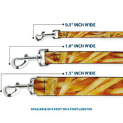 Dog Leash - Vivid French Fries Stacked